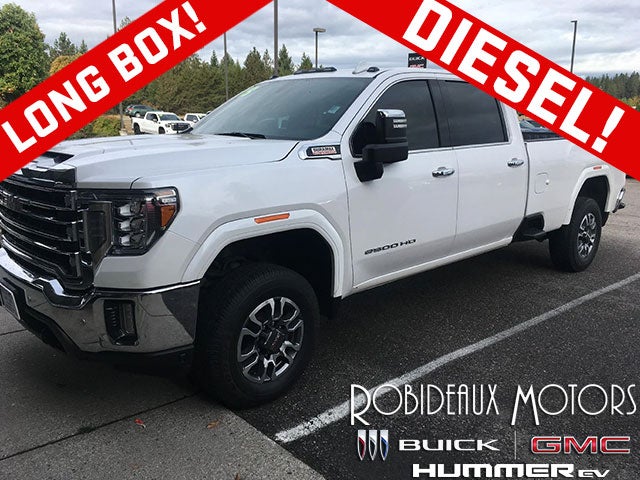 2023 GMC Sierra 2500 HD Leather Memory Power Lumbar Heated Seat, Trailering Mirrors, Front and Rear Ultrasonic Park Assist