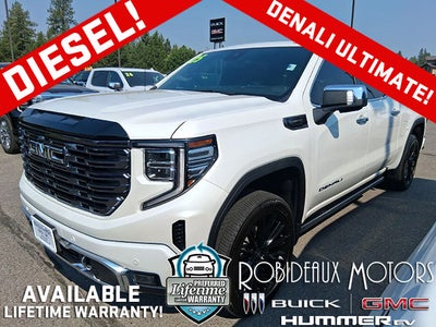 2025 GMC Sierra 1500 Power Memory Massage Lumbar Seat, Power Sunroof, Navigation