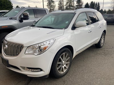 2017 Buick Enclave Leather Power Lumbar Memory Heated Seat, Power Dual Moonroof, Luxury Package