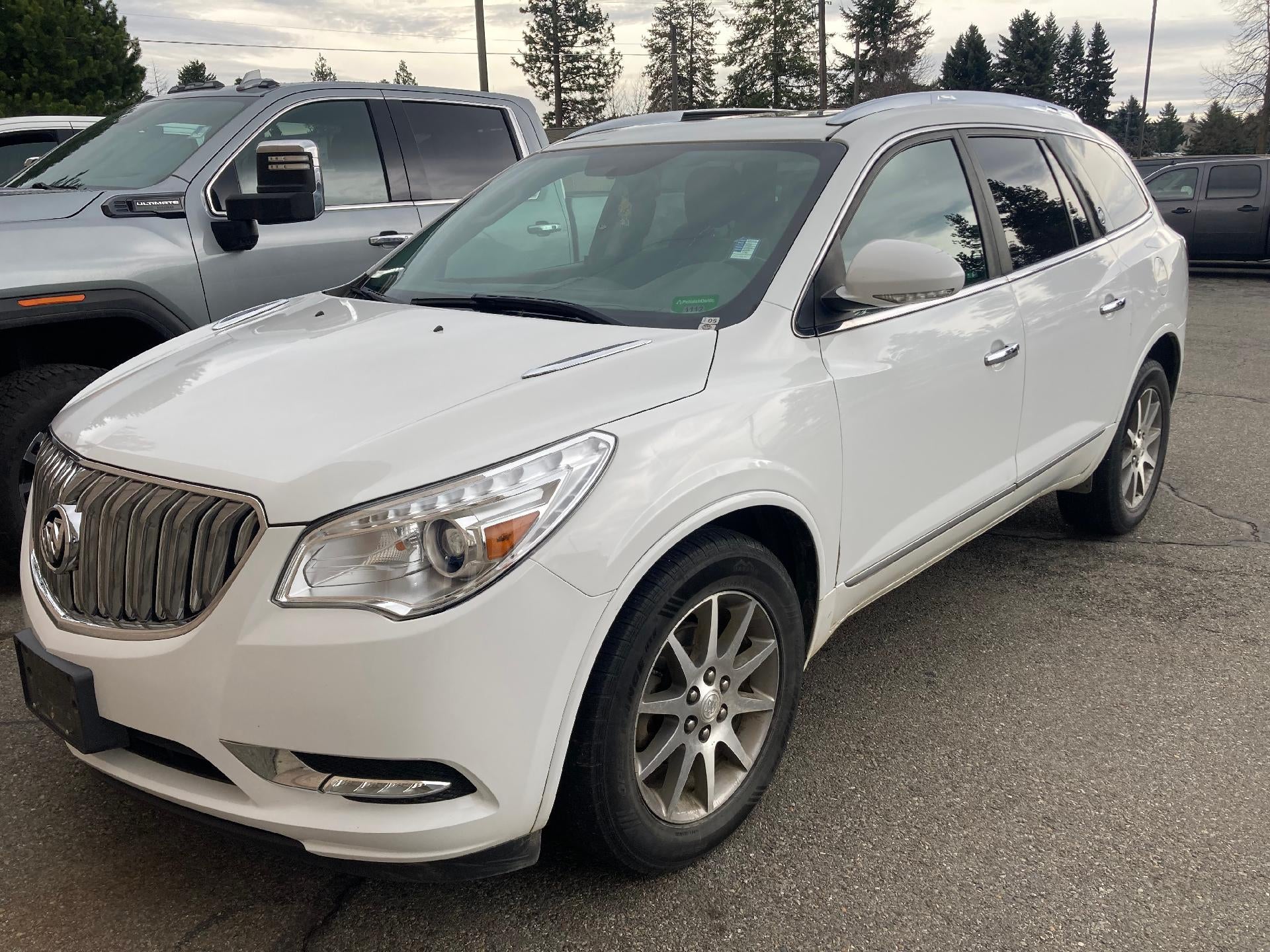 2017 Buick Enclave Leather Power Lumbar Memory Heated Seat, Power Dual Moonroof, Luxury Package