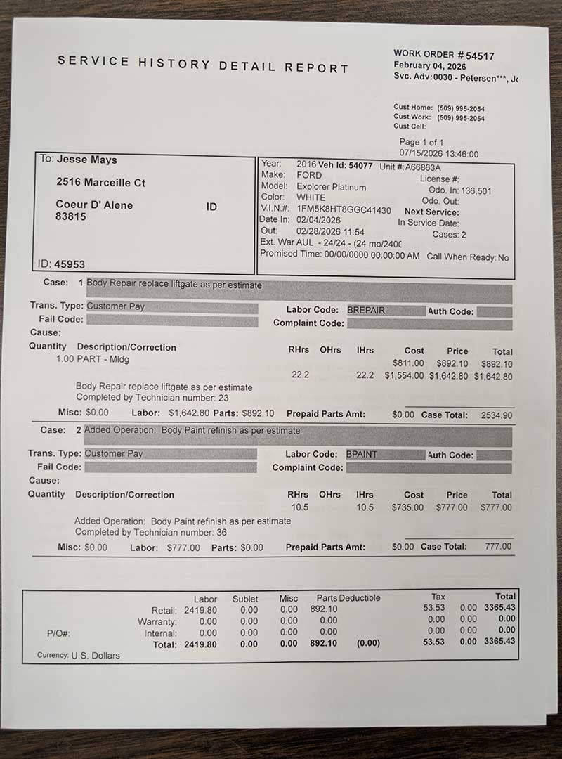 Service Report